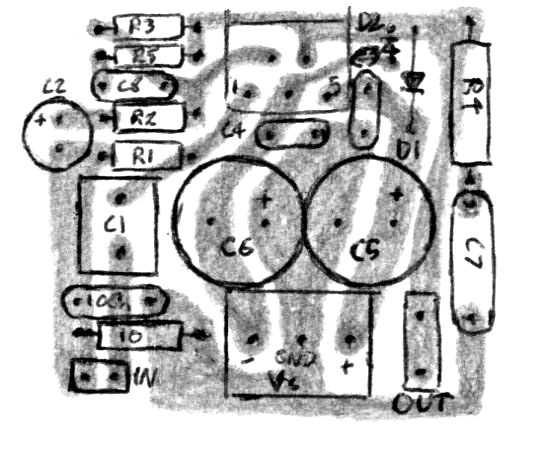 LM1875 / TDA2006 / TDA2030 / TDA2040 / TDA2050 split supply PCB layout