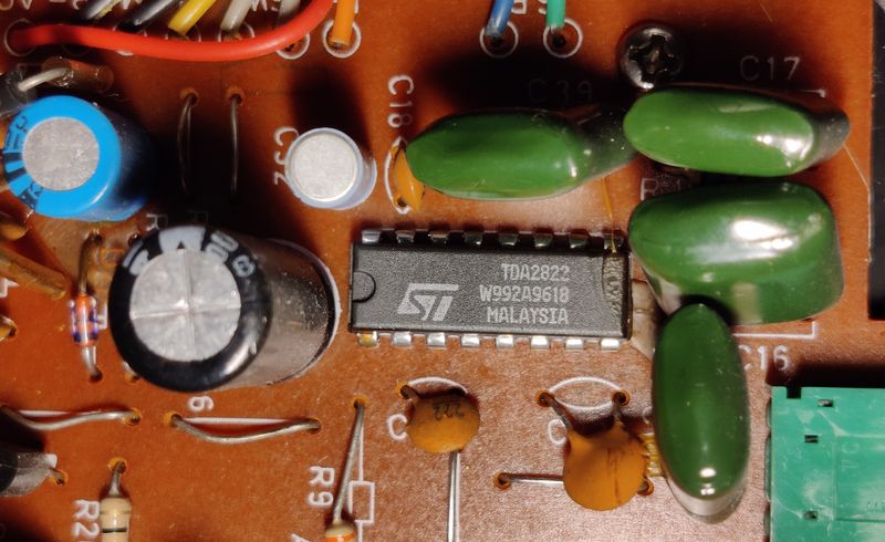 Photo of TDA2822 in a Radio Cassette