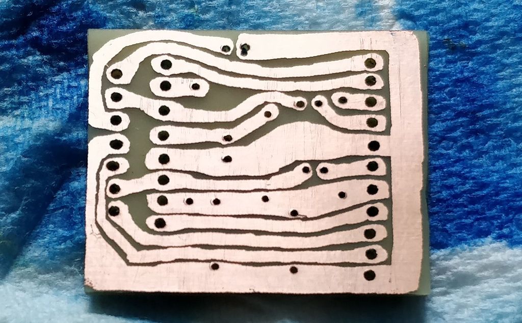 Board cleaned of ink