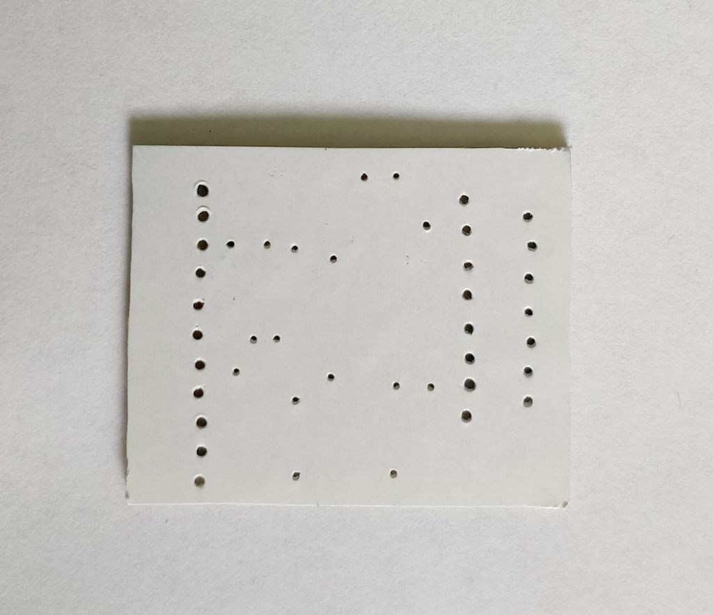 Holes punched
