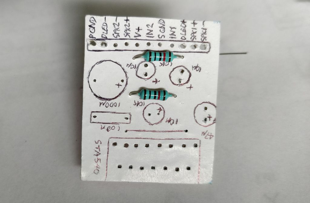 Resistors placed