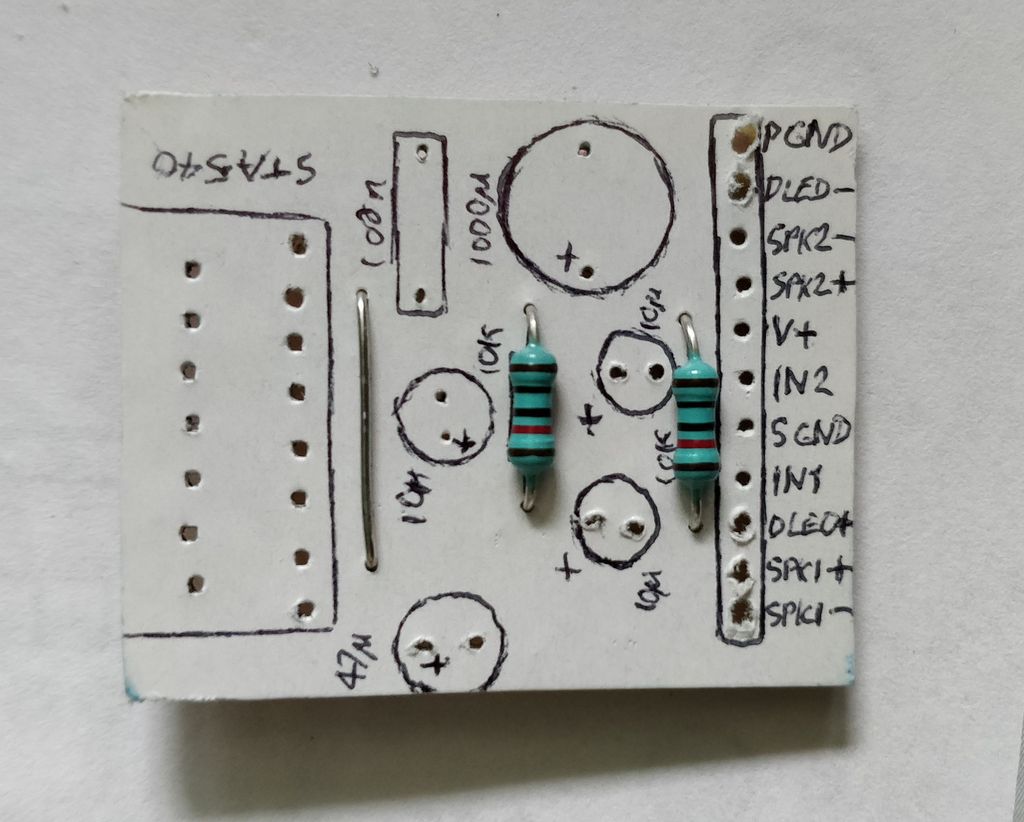 Jumper soldered