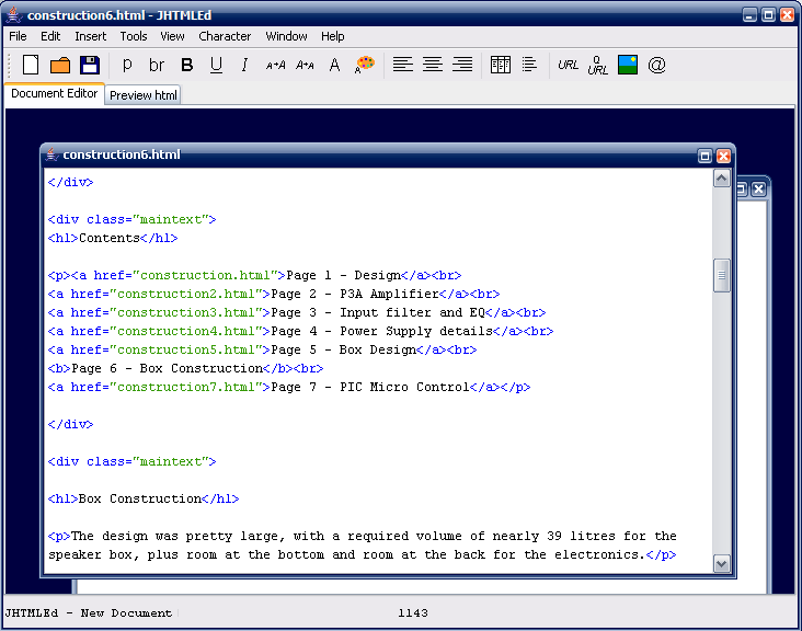 Main editing window screenshot